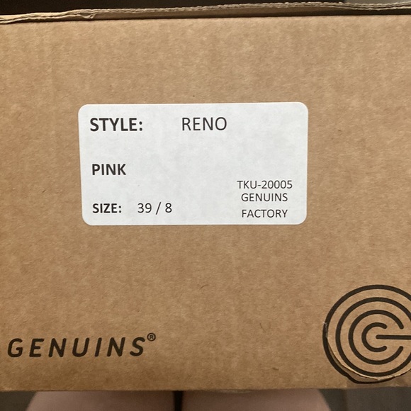 NEW Genuins Reno Clog Light Pink Faux Sherpa - Picture 5 of 5